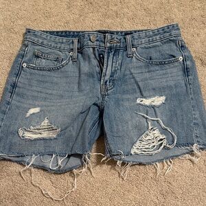 Lucky Brand Blue Distressed Jean Shorts